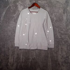 Chaser star cozy knit pullover sweatshirt women's size large